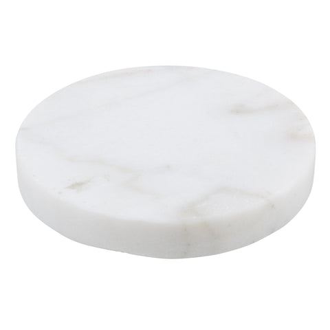 Cole white marble coasters - set of four