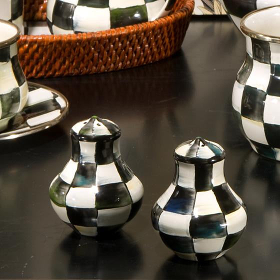 Courtly Check Enamel Salt & Pepper Shakers by MacKenzie-Childs