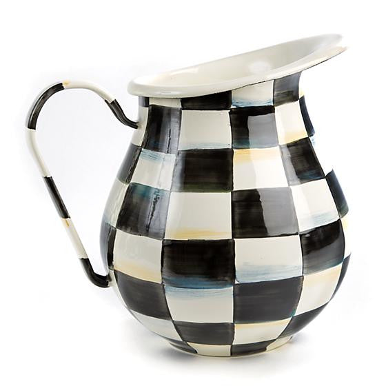 Courtly Check Enamel Pitcher by MacKenzie-Childs
