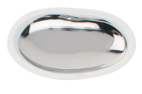 Large Platinum Pebble Dish - White Body