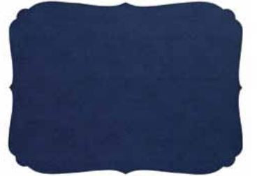 Bodrum EasyCare Placemats, Curly Navy - set of 6