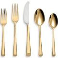 Marchesa Imperial Caviar Gold or stainless 5-piece Flatware Place Setting by Lenox