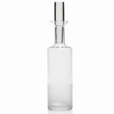 Fez cut frosted glass Decanter